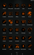 Black and Orange Icon Pack ✨Free✨ screenshot 6