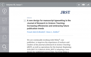 Journal of Research in Science Teaching screenshot 2