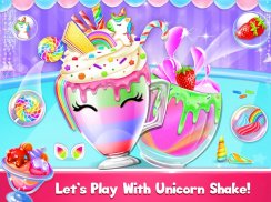 Unicorn Milkshake Maker: Dondurulmuş İçecek Oyunla screenshot 1