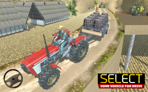 Tractor Trolley Simulator Cargo 3D Tractor Drive screenshot 2