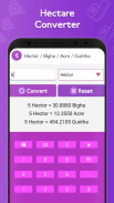 Hectare, Acre , Bigha , Guntha Converter screenshot 1