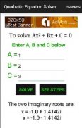 Quadratic Equation Solver screenshot 2