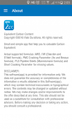 Equivalent Carbon calculator screenshot 1