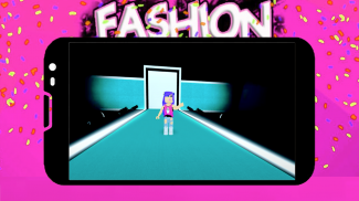 Fashion Famous Frenzy Dress Up Runway Show obby screenshot 2