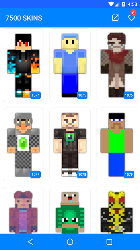 Latest Minecraft skins Page - 1075