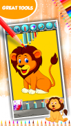 Libro di colorazione del leone screenshot 4