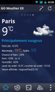 French Language GOWeatherEX screenshot 1