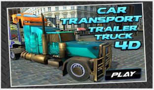 Car Transport Trailer Truck 4d screenshot 0