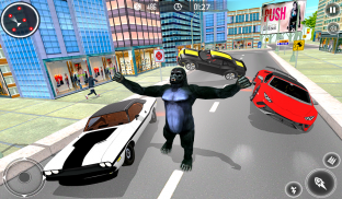 Gorilla City Simulator - Rope Hero Gorilla Game screenshot 10