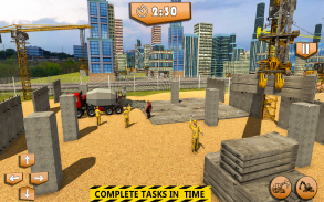 Heavy Construction Building: Truck Excavator Games screenshot 2