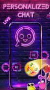 Neon Messenger for SMS - Emojis, original stickers screenshot 0