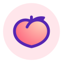 Peach — share vividly Icon