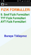 Fizik Formülleri TYT AYT YKS screenshot 2