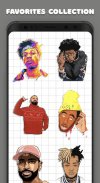 Hip Hop Pixel Color By Number Book screenshot 1