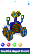 Robots Magnet World 3D - Build by Magnetic Balls screenshot 2