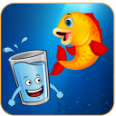Save The Fish - Happy Water Glass Icon