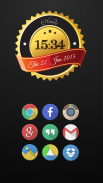 Golden Clocks - Zooper Widget screenshot 1