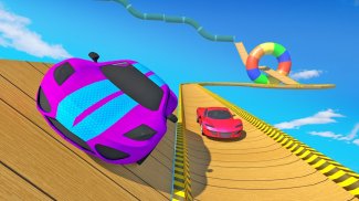 Mega Ramp Race - Flying Car Stuntman Ramp Racing screenshot 0