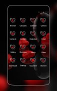Romantic Red Heart Theme screenshot 1