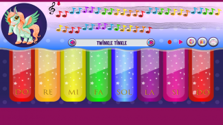 My Colorful Litle Pony Piano screenshot 2