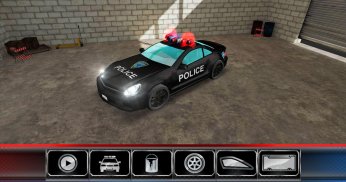 Ô tô xe 3D: Xe cảnh sát screenshot 0