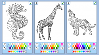 Animal coloring mandala pages screenshot 4