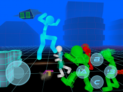 Stickman Neon Street Fighting screenshot 2