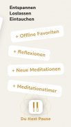 Du hast Pause: Geführte Meditationen & Entspannung screenshot 4