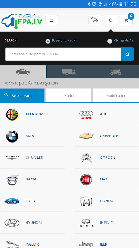 Vehicle spare deals parts app