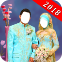 Muslim Couple Photo Suit Maker Icon