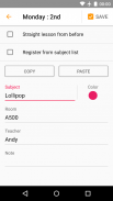 Classnote : Simple Timetable screenshot 3