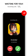 Call invictor 📱 Video Call + Chat Simulator screenshot 5