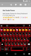 Red Snake Emoji Keyboard Theme screenshot 2