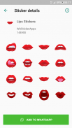 Lips Stickers - WAStickerApps screenshot 2