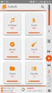 MusiX Material Light Orange Skin for music player screenshot 2