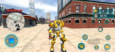 Flying Robot Transform Game screenshot 2