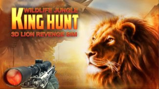 Wildlife Jungle King Hunt 3D - Lion Revenge Sim screenshot 0