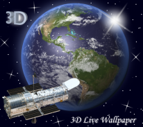 Earth Flying Objects 3D Live Wallpaper screenshot 1