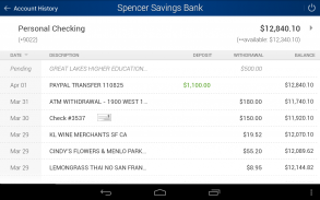 Spencer Savings Bank screenshot 2