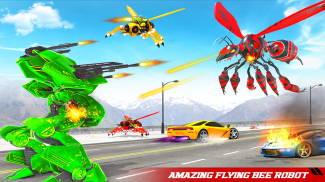 Flying Bee Transform Robot War: Robot Games screenshot 3