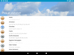 Alphabets - Aprenda alfabetos do mundo screenshot 12