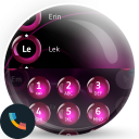 Pink Bubbles Contacts & Dialer Icon