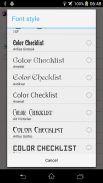 Farbe Checkliste screenshot 3