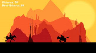 Racing Cowboy - arcade runner screenshot 0