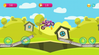 Barbie Hill Climb Racing screenshot 2