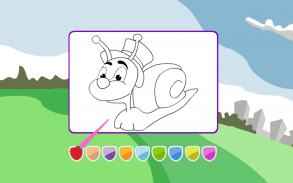 Coloring Game-Peppy Snails screenshot 1