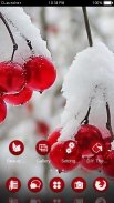 Snowy Cherry C launcher Theme screenshot 3