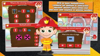 Fireman Kids Grade 2 Games screenshot 1