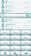 Dialer FrameWhite Aqua Theme screenshot 6