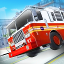 Schul Feuerwehrmann 3D-Parken Icon